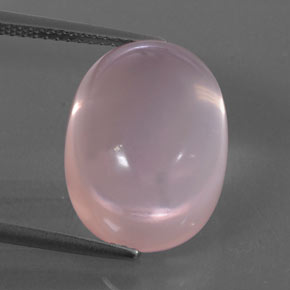 13,11 ctw natürlicher rosafarbener Rosenquarz, Transparent, Transparent / Lichtdurchlässig