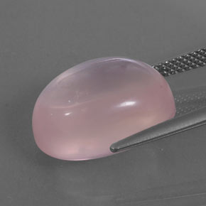 13,11 ctw natürlicher rosafarbener Rosenquarz, Transparent, Transparent / Lichtdurchlässig