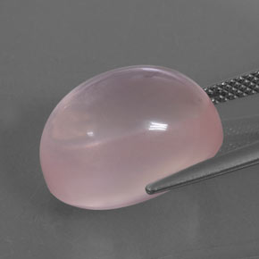 14,96 ctw natürlicher rosafarbener Rosenquarz, Transparent, Transparent / Lichtdurchlässig