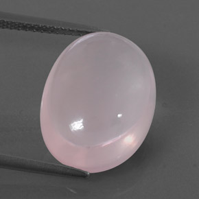 10,64 ctw natürlicher rosafarbener Rosenquarz, Transparent, Transparent / Lichtdurchlässig