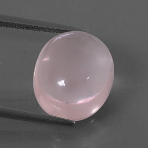 9,72 ctw natürlicher rosafarbener Rosenquarz, Transparent, Transparent / Lichtdurchlässig