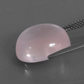 9,72 ctw natürlicher rosafarbener Rosenquarz, Transparent, Transparent / Lichtdurchlässig
