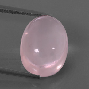 10,87 ctw natürlicher rosafarbener Rosenquarz, Transparent, Transparent / Lichtdurchlässig