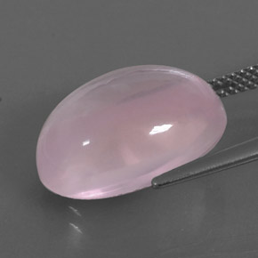 10,87 ctw natürlicher rosafarbener Rosenquarz, Transparent, Transparent / Lichtdurchlässig