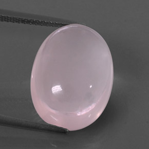 11,13 ctw natürlicher rosafarbener Rosenquarz, Transparent, Transparent / Lichtdurchlässig