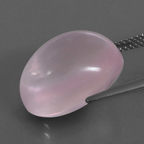 13,49 ctw natürlicher rosafarbener Rosenquarz, Transparent, Transparent / Lichtdurchlässig