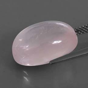 12,90 ctw natürlicher rosafarbener Rosenquarz, Transparent, Transparent / Lichtdurchlässig