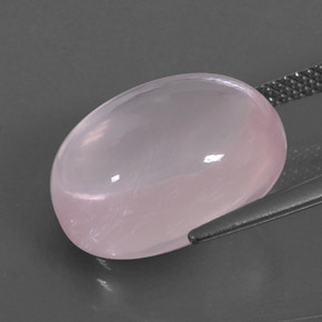 13,47 ctw natürlicher rosafarbener Rosenquarz, Transparent, Transparent / Lichtdurchlässig