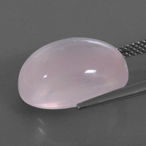 11,90 ctw natürlicher rosafarbener Rosenquarz, Transparent, Transparent / Lichtdurchlässig