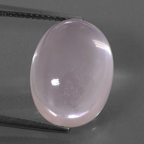 12,86 ctw natürlicher rosafarbener Rosenquarz, Oval Schliff, Transparent