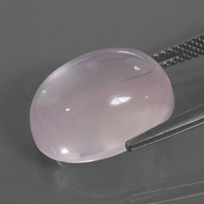 12,86 ctw natürlicher rosafarbener Rosenquarz, Oval Schliff, Transparent