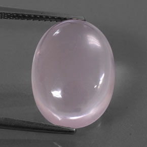 9,98 ctw natürlicher rosafarbener Rosenquarz, Oval Schliff, Transparent