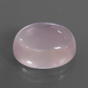 12,72 ctw natürlicher rosafarbener Rosenquarz, Oval Schliff, Transparent