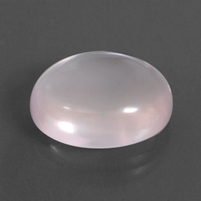 10,39 ctw natürlicher rosafarbener Rosenquarz, Oval Schliff, Transparent