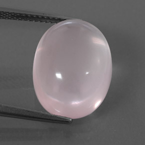 12,42 ctw natürlicher rosafarbener Rosenquarz, Transparent, Transparent / Lichtdurchlässig