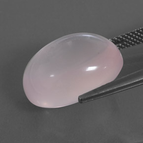 12,42 ctw natürlicher rosafarbener Rosenquarz, Transparent, Transparent / Lichtdurchlässig