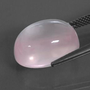 12,85 ctw natürlicher rosafarbener Rosenquarz, Transparent, Transparent / Lichtdurchlässig
