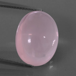 12,62 ctw natürlicher rosafarbener Rosenquarz, Transparent, Transparent / Lichtdurchlässig