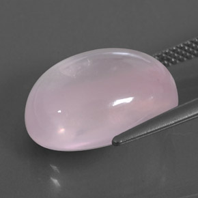 11,86 ctw natürlicher rosafarbener Rosenquarz, Transparent, Transparent / Lichtdurchlässig