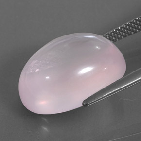 12,20 ctw natürlicher rosafarbener Rosenquarz, Transparent, Transparent / Lichtdurchlässig