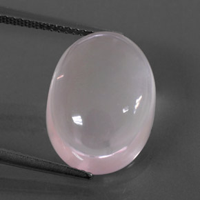 9,17 ctw natürlicher Sehr helles Rosa Rosenquarz, Oval Schliff, Transparent