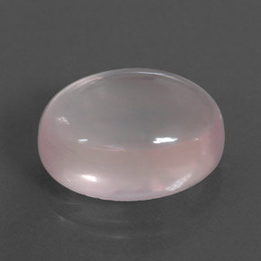 11,47 ctw natürlicher rosafarbener Rosenquarz, Oval Schliff, Transparent