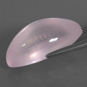 17,37 ctw natürlicher rosafarbener Rosenquarz, Transparent, Transparent / Lichtdurchlässig