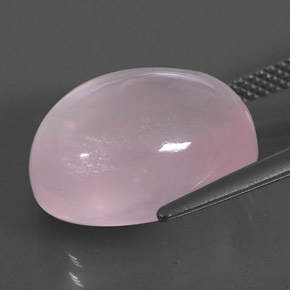 13,88 ctw natürlicher rosafarbener Rosenquarz, Transparent, Transparent / Lichtdurchlässig