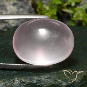 9,17 ctw natürlicher Sehr helles Rosenrosa Rosenquarz, Oval, Transparent