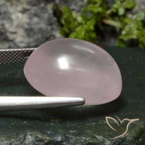 9,17 ctw natürlicher Sehr helles Rosenrosa Rosenquarz, Oval, Transparent