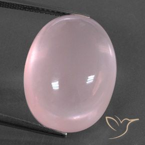 22.92ct Natürlicher rose-rosa Rosenquarz, Oval, Transparent