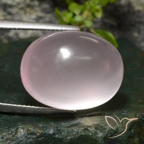 9,17 ctw natürlicher hellrose-rosa Rosenquarz, Oval, Transparent