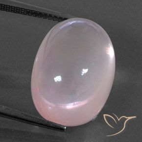 21.17ct Natürlicher hellrosa Rosenquarz, Oval, Transparent