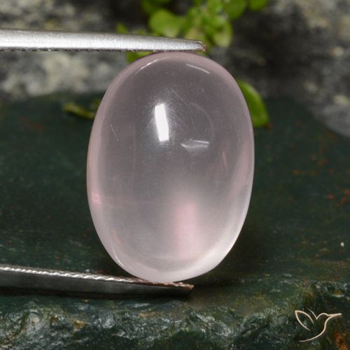 20.08ct Natürlicher rose-rosa Rosenquarz, Oval, Transparent