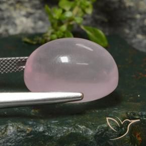 9,17 ctw natürlicher rose-rosa Rosenquarz, Oval, Transparent