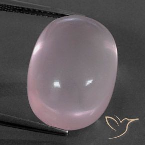 18.41ct Natürlicher hellrosa Rosenquarz, Oval, Transparent