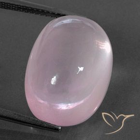 19.62ct Natürlicher Kaugummi Rosa Rosenquarz, Oval, Transparent