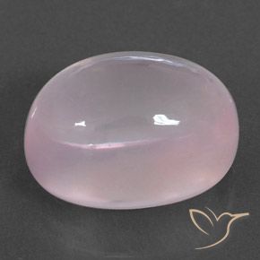 9,17 ctw natürlicher Kaugummi Rosa Rosenquarz, Oval, Transparent