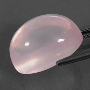 19,79 ctw natürlicher rosafarbener Rosenquarz, Transparent, Transparent / Lichtdurchlässig