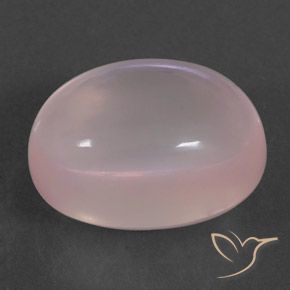 9,17 ctw natürlicher hellrose-rosa Rosenquarz, Oval, Transparent / Lichtdurchlässig