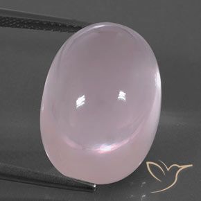20.28ct Natürlicher Kaugummi Rosa Rosenquarz, Oval, Transparent