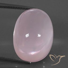 19.02ct Natürlicher Light Pink  Rosenquarz, Oval, Transparent