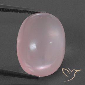 15.59ct Natürlicher hellrose-rosa Rosenquarz, Oval, Transparent