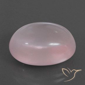 9,17 ctw natürlicher hellrose-rosa Rosenquarz, Oval, Transparent