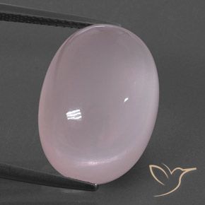 17.36ct Natürlicher hellrose-rosa Rosenquarz, Oval, Transparent / Lichtdurchlässig
