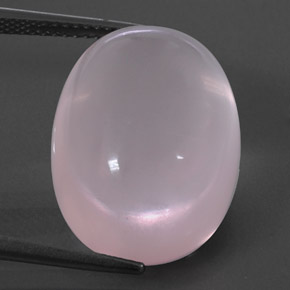 9,17 ctw natürlicher Light Pink  Rosenquarz, Oval Schliff, Transparent