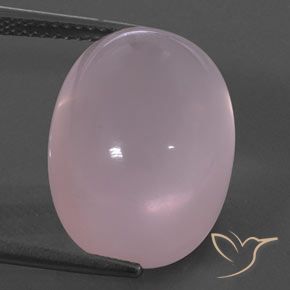 18.30ct Natürlicher Mittelrosa Rosa Rosenquarz, Oval, Transparent / Lichtdurchlässig
