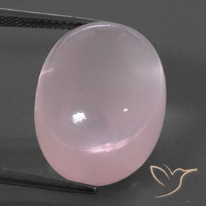 24.85ct Natürlicher Light Pink  Rosenquarz, Oval, Transparent
