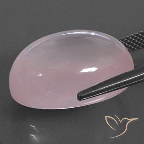9,17 ctw natürlicher Light Pink  Rosenquarz, Oval, Transparent