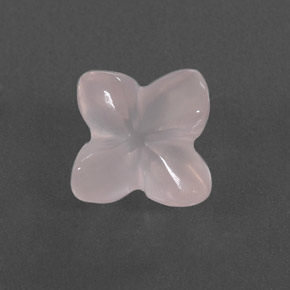 3,83 ctw natürlicher rosafarbener Rosenquarz, Transparent, Transparent / Lichtdurchlässig